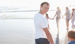 beach family