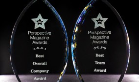The Best Overall Company and Best Team awards from Perspective Magazine