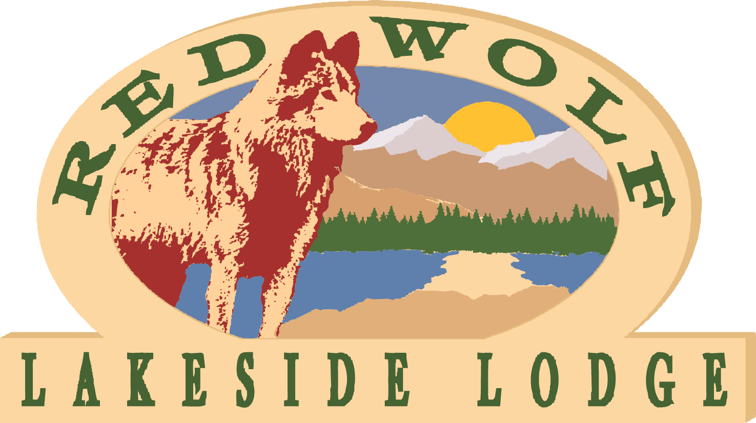 red wolf lakeside lodge resort logo