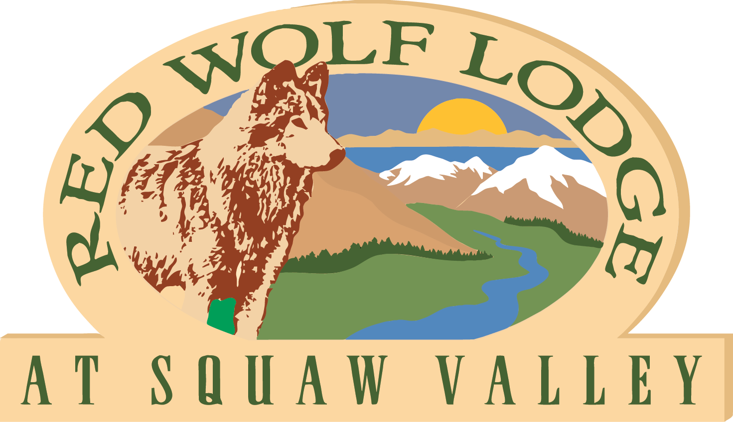 red wolf at squaw valley resort logo