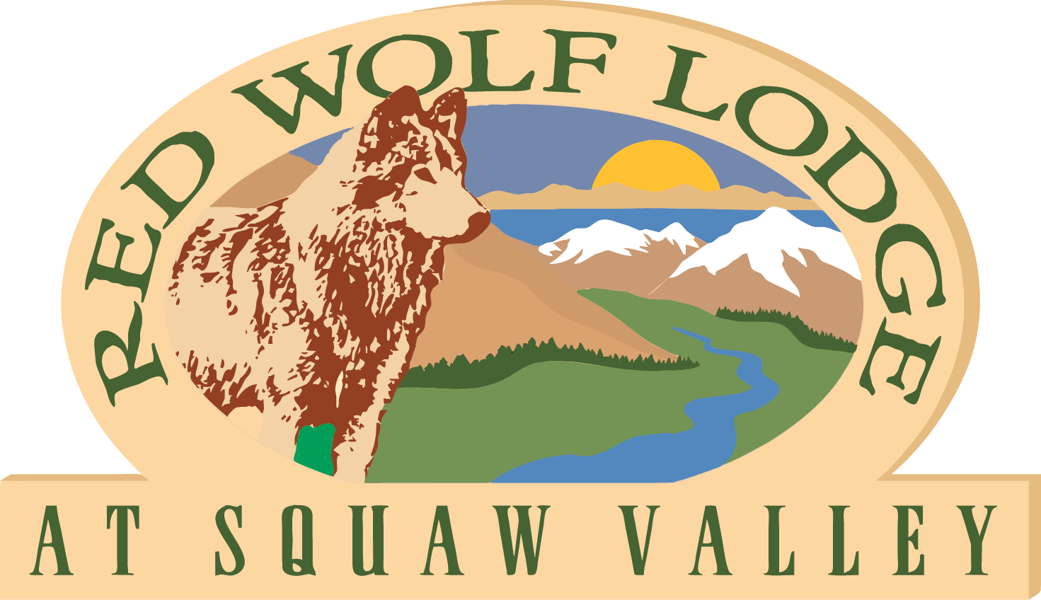 red wolf at squaw valley resort logo