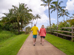 Jim and Shelly Harris at Hanalei Bay Resort