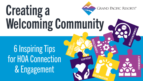 infographic for creating a welcoming community