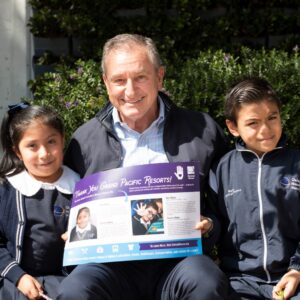 David Brown and kids at Christel House MX