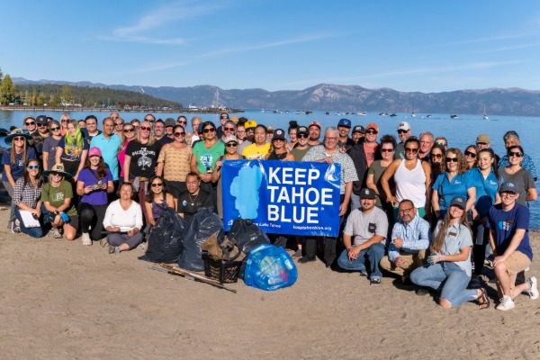 Community cleanup with Keep Tahoe Blue